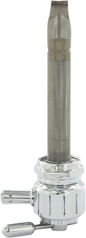 Bensinkran Pingel Power-Flo Vertical Groove rund vänster Big Twin, XL Sportster 75-06