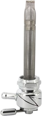 Bensinkran Pingel Power-Flo Lightning rund vänster Big Twin, XL Sportster 75-06