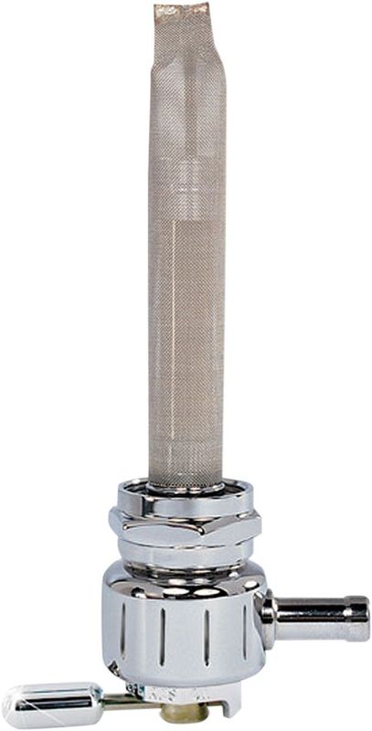 Bensinkran Pingel Power-Flo Vertical Groove rund höger Big Twin, XL Sportster 75-06