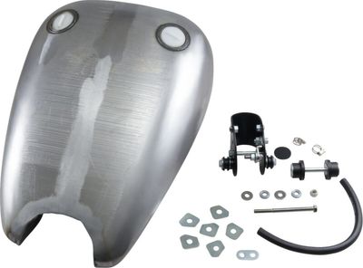 Bensintank Drag Specialties Smooth-Top QuickBob Rubber-Mount Caps förlängd gummi