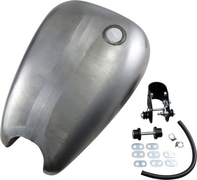 Bensintank Drag Specialties Smooth-Top QuickBob Rubber-Mount 1 förlängd gummi