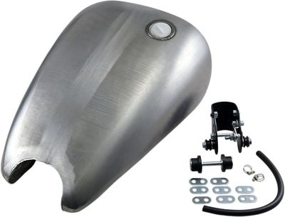 Bensintank Drag Specialties Smooth-Top QuickBob Rubber-Mount 1 förlängd gummi