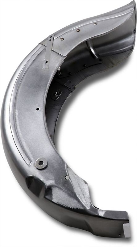 Bakskärm Drag Specialties Hinged slät stål bak Touring 74-84