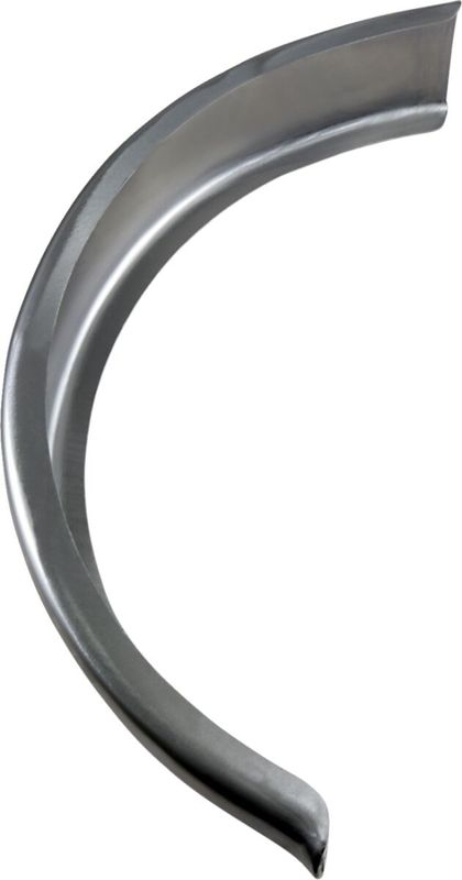 Bakskärm Drag Specialties 6" platt matt stål