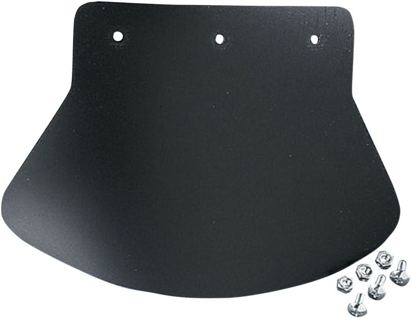 Skärm Drag Specialties Plain gummi svart DS393702