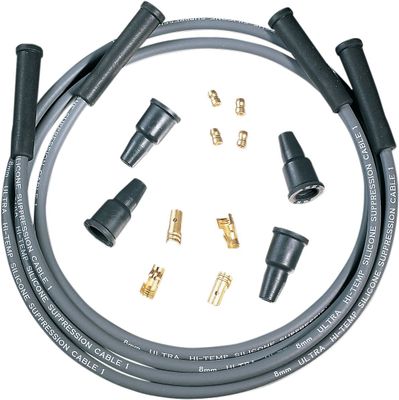 Kabelsats plugg Dynatek Suppression 8mm grå