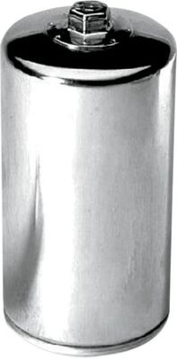 Toppmutter oljefilter K&N krom Dyna 91-98