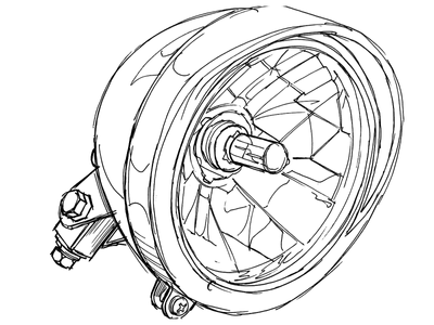 Framlampor Universal