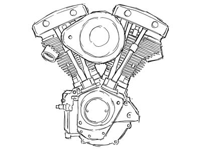 Motordelar Shovelhead