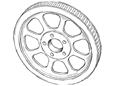 Pulley fram