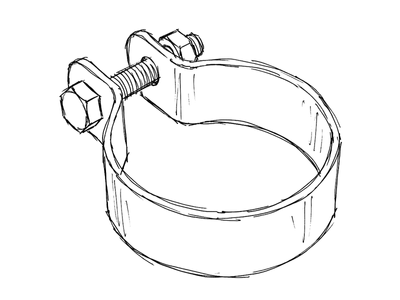 Avgas klammer