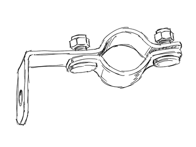 Fästen avgassystem