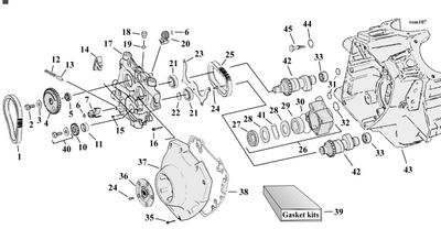Sprängskiss kamkåpa Twin Cam 99–17, position 31