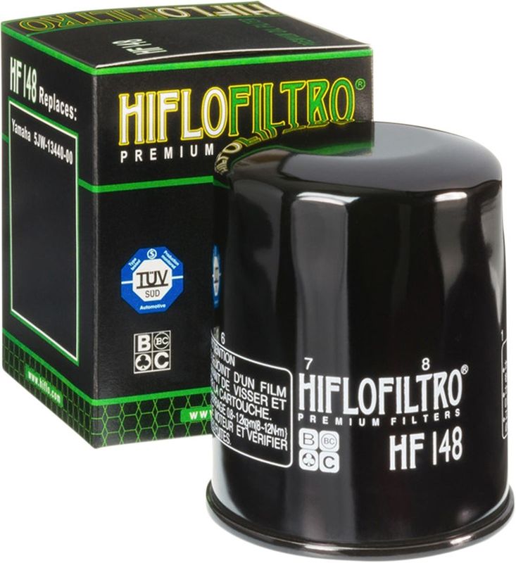 Oljefilter HiFlofiltro HF148 svart Tgb 07-17, Yamaha 01-19