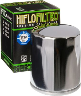 Oljefilter HiFlofiltro HF170C krom H-D 80-22