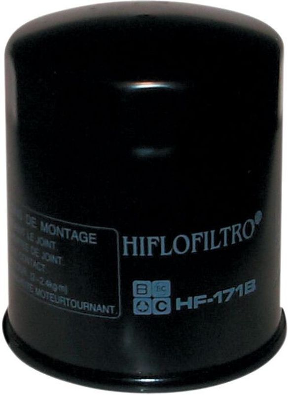 Oljefilter HiFlofiltro HF171B Twin svart