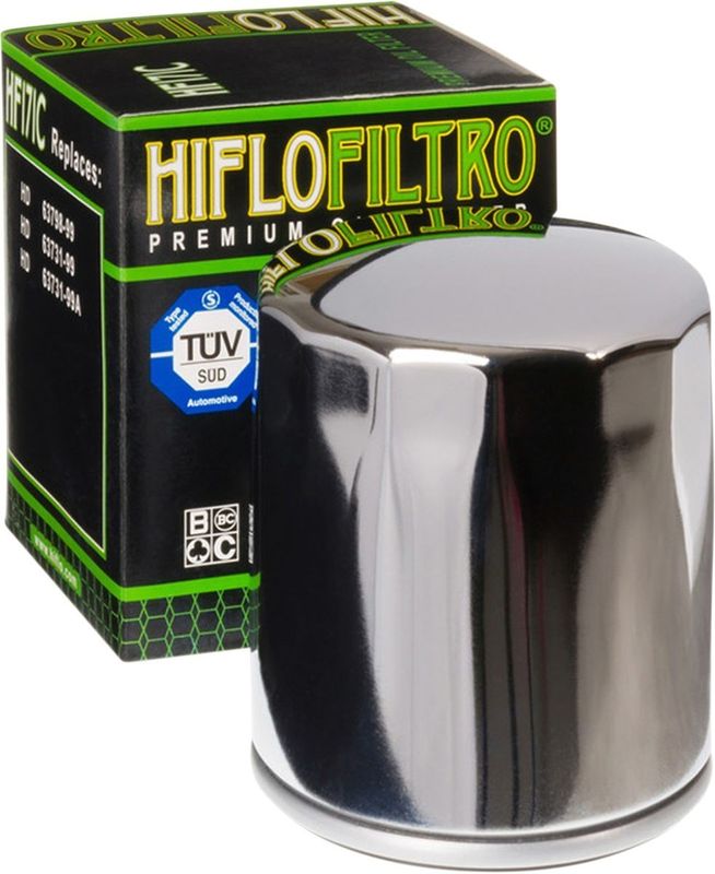 Oljefilter HiFlofiltro HF171C Twin krom