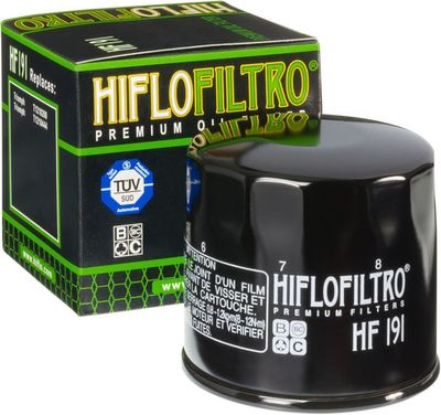 Oljefilter HiFlofiltro HF191 svart Benelli 13-24, Triumph 97-06, Peugeot 14-20