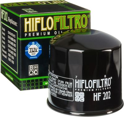 Oljefilter HiFlofiltro HF202 svart Honda 82-07, Kawasaki 85-98