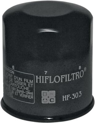 Oljefilter HiFlofiltro HF303 svart