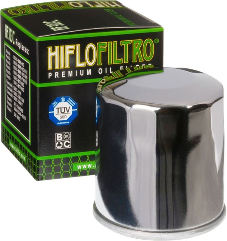 Oljefilter HiFlofiltro HF303C krom