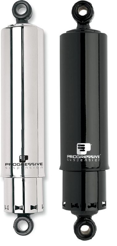 Stötdämpare Progressive Suspension PS 412 12" kraftig svart Dyna 91-17 412-4046B