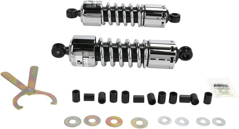 Stötdämpare Progressive Suspension 412 krom Honda 87-07, Kawasaki 96-08
