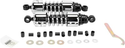 Stötdämpare Progressive Suspension 412 krom Honda 87-09, Kawasaki 96-08, Triumph 04-09