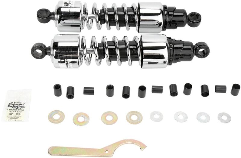 Stötdämpare Progressive Suspension 412 Cruiser 13 4000 dubbel krom 412-4210C