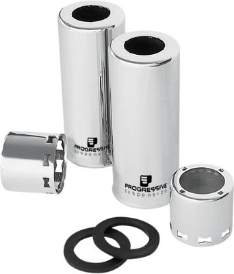 Kåpa stötdämpare Progressive Suspension krom H-D 66-16
