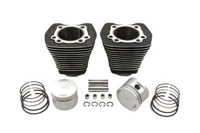 Cylinder och kolvsats V-Twin svart Evolution