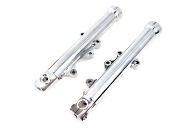 Gaffelben V-Twin underben 39 mm dubbla skivor polerad