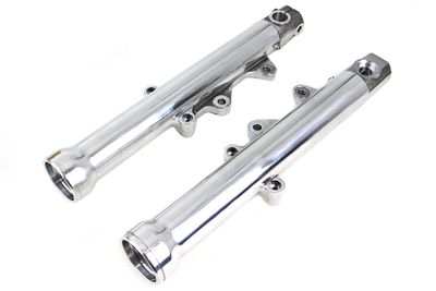 Gaffelben V-Twin underben 39 mm dubbla skivor polerad