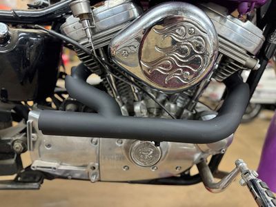 Avgasrör V-Twin 2:1 Siamese svart XL Sportster 86-03