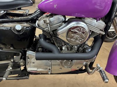 Avgasrör V-Twin 2:1 Siamese svart XL Sportster 86-03