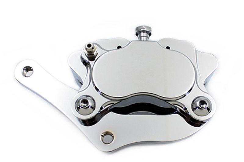 Bromsok fram V-Twin 4-kolvs vänster med fäste krom