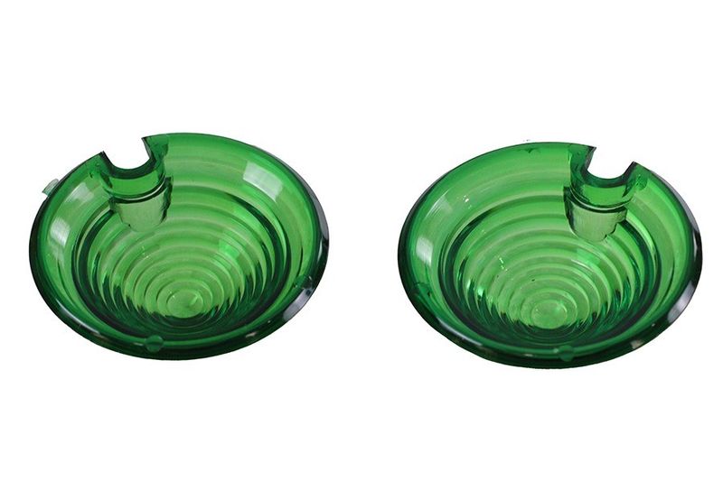 Bullet Style Marker Lamp Green Lens Set