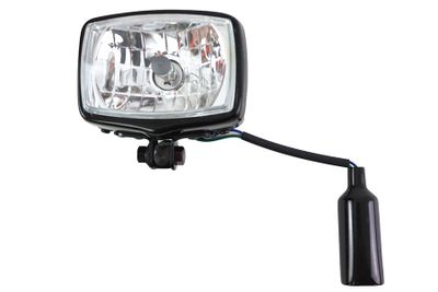 Strålkastare V-Twin Chopper rektangulär 12V svart