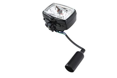 Strålkastare V-Twin Chopper rektangulär 12V svart