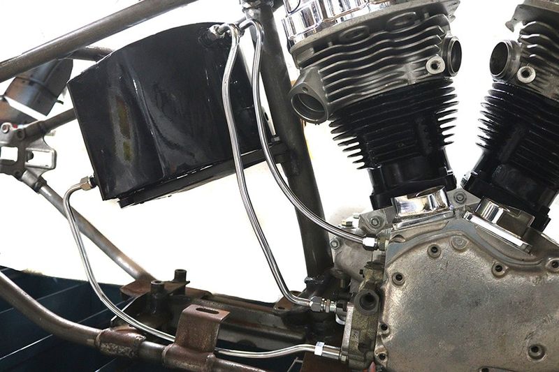 Oljeslang V-Twin sats krom 49-57