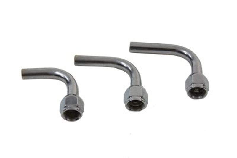 Nippel V-Twin oljeslang 90 grader