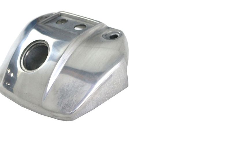 Fäste V-Twin strålkastare polerad
