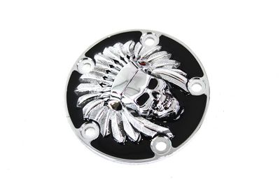 Tändningslock V-Twin Indian Skull svart Twin Cam