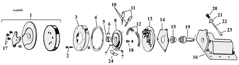Sprängskiss växelförare spärrhuv 4-växlad Big Twin 52–79, position 20