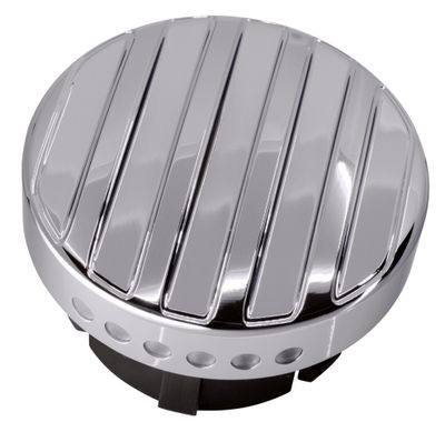 Mätare bränsle Zodiac Ribbed LED krom H-D 96-17