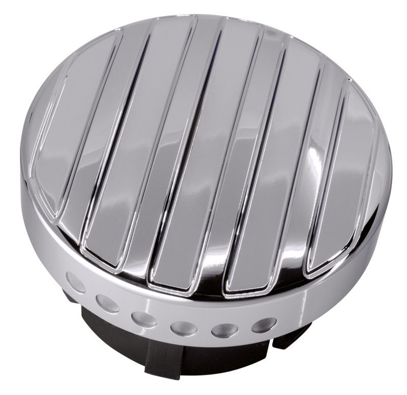 Mätare bränsle Zodiac Ribbed LED krom H-D 96-17
