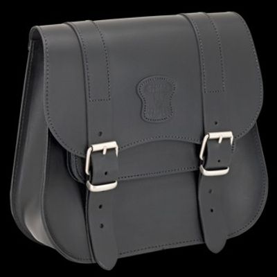 Texas DeLuxe, black leather with matte buckles