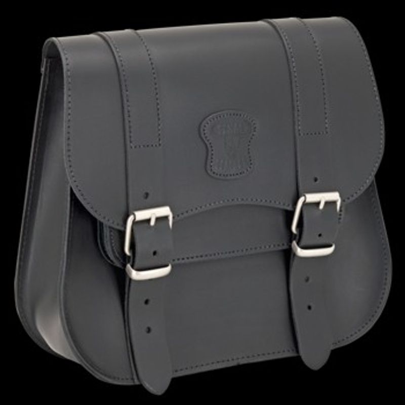 Texas DeLuxe, black leather with matte buckles