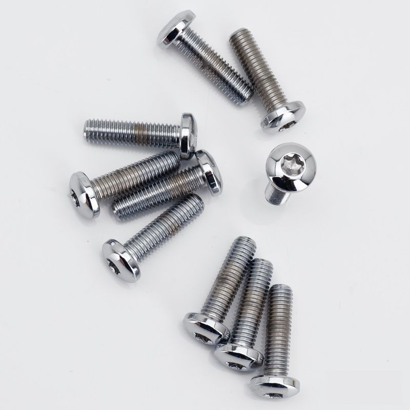 Skruvsats bromsskiva fram Colony M8x30 krom FLH/FLT 14-upp