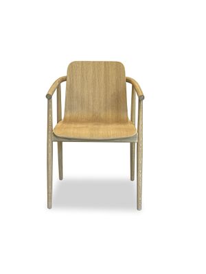 Serate Armchair oak wood light oil by says who